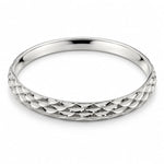 925 Sterling Silver Fish Scale Textured Bangle/Kada
