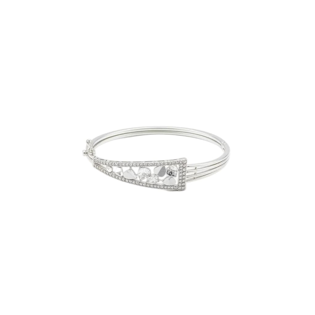 925 Sterling Silver Floral Cutwork Women’s Bracelet | 8g