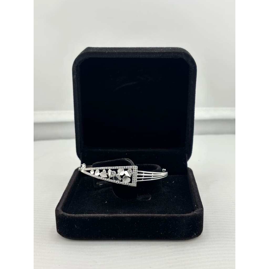 925 Sterling Silver Floral Cutwork Women’s Bracelet | 8g