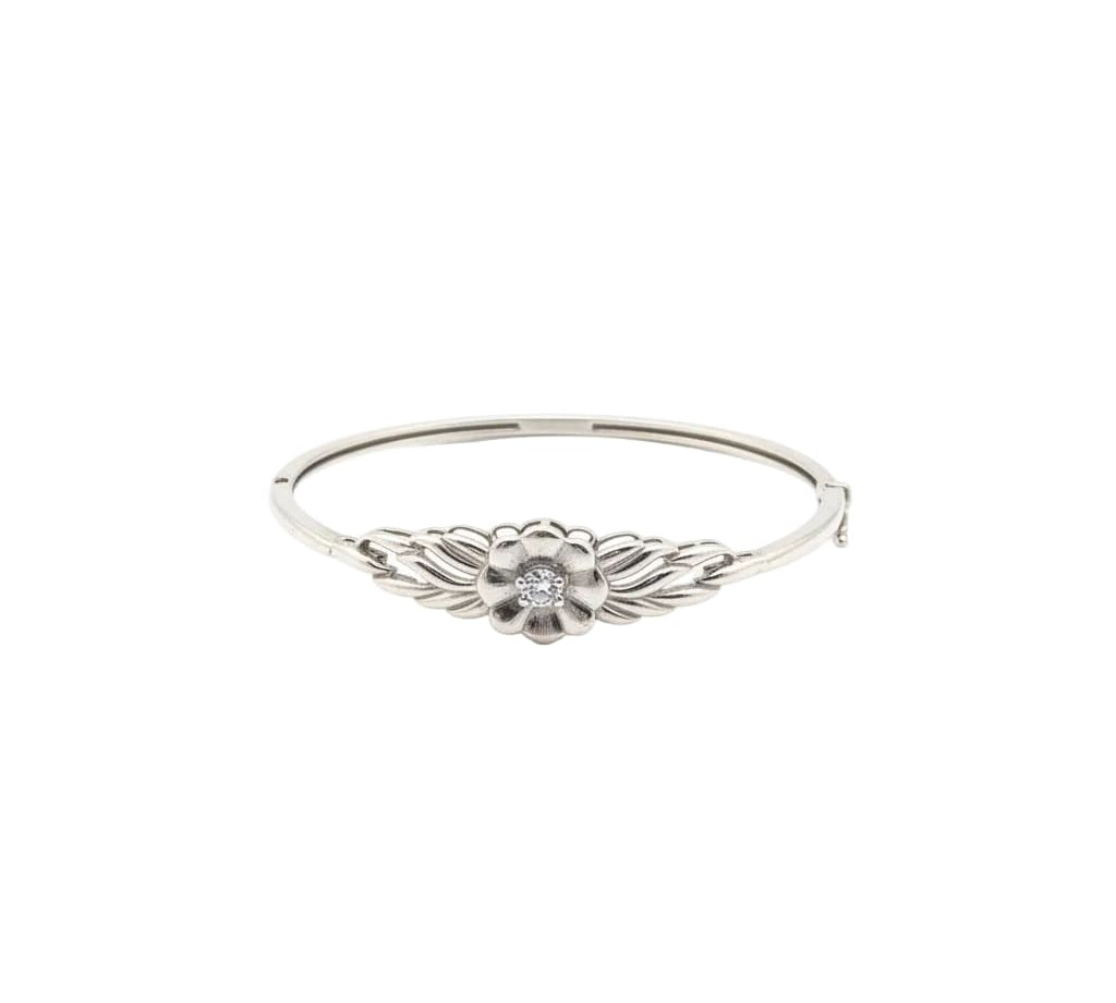 925 Sterling Silver Floral Leaf Women’s Bracelet | 6g
