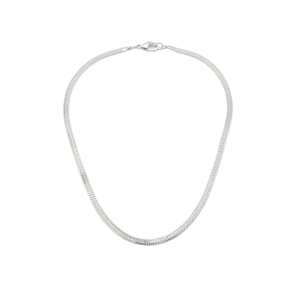 925 Sterling Silver Franco Chain Necklace – Woven Link