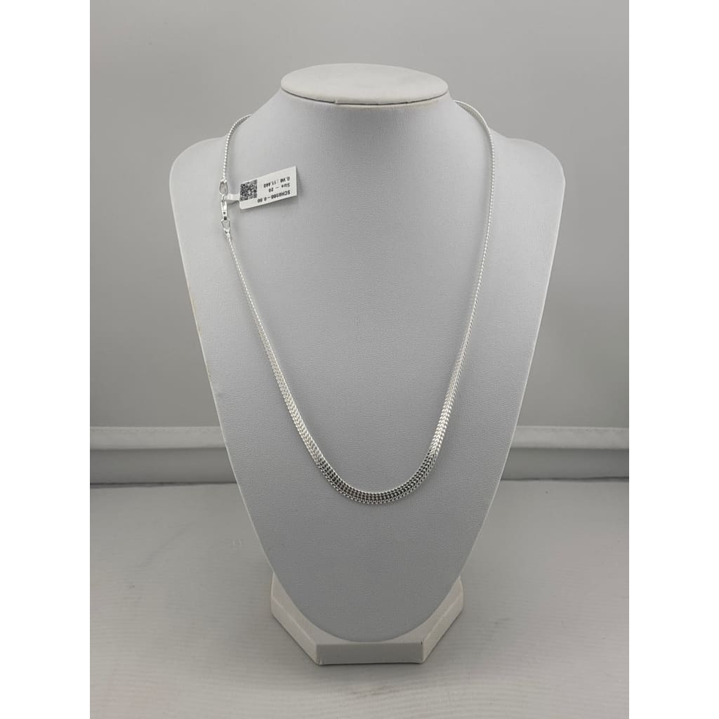 925 Sterling Silver Franco Chain Necklace – Woven Link