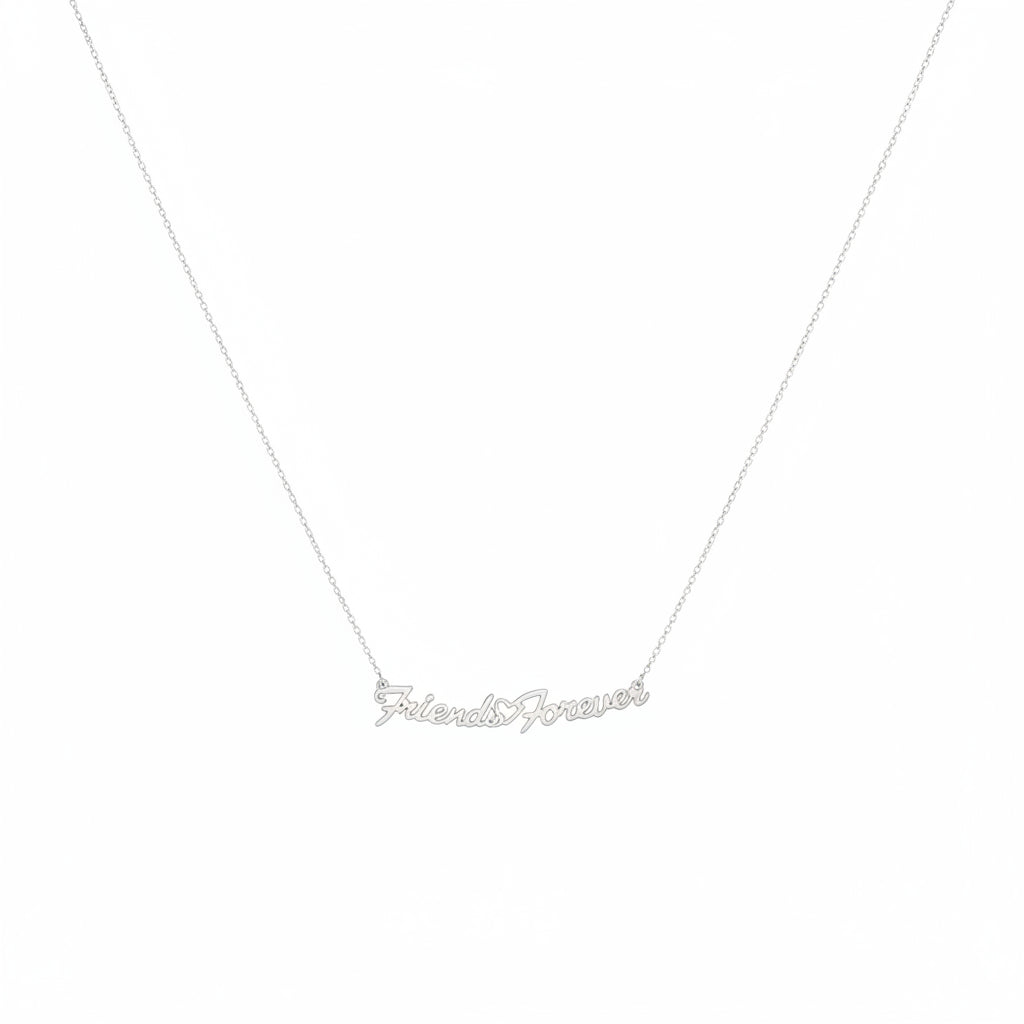 925 Sterling Silver Friends Forever Name Necklace - Necklace