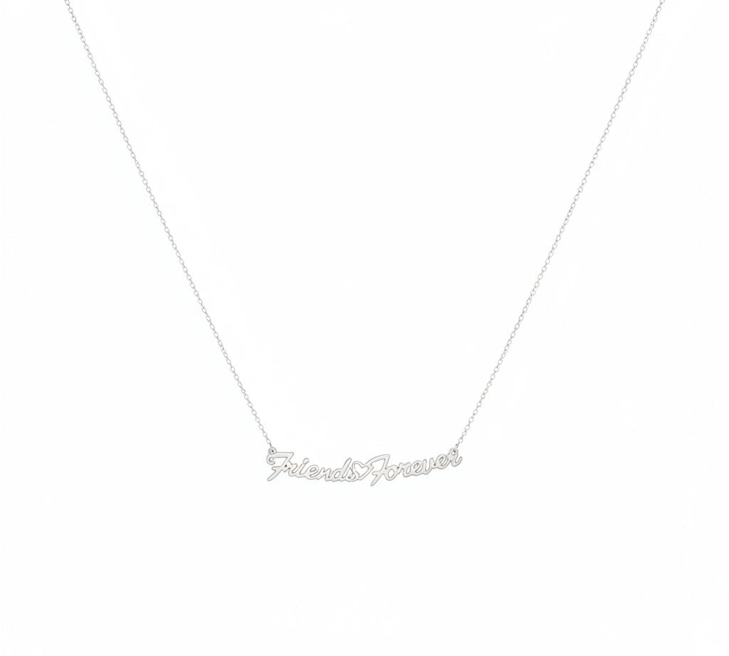 925 Sterling Silver Friends Forever Name Necklace - Necklace