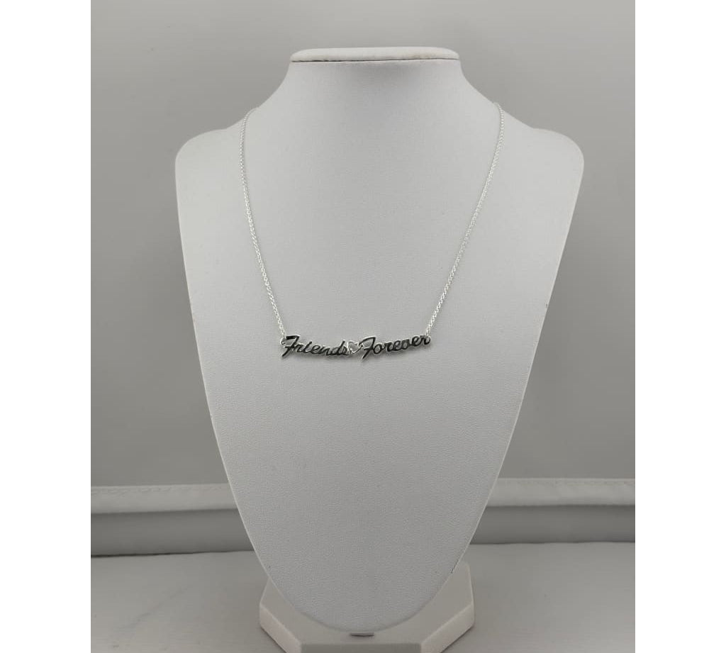 925 Sterling Silver Friends Forever Name Necklace - Necklace