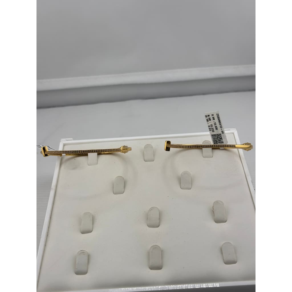 925 Sterling Silver Gold Plated Minimalist Bar Stud