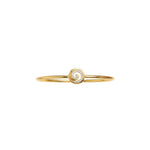 925 Sterling Silver Gold Plated Spiral CZ Open Bangle