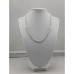 925 Sterling Silver Heart Pendant Chain Necklace - Necklace