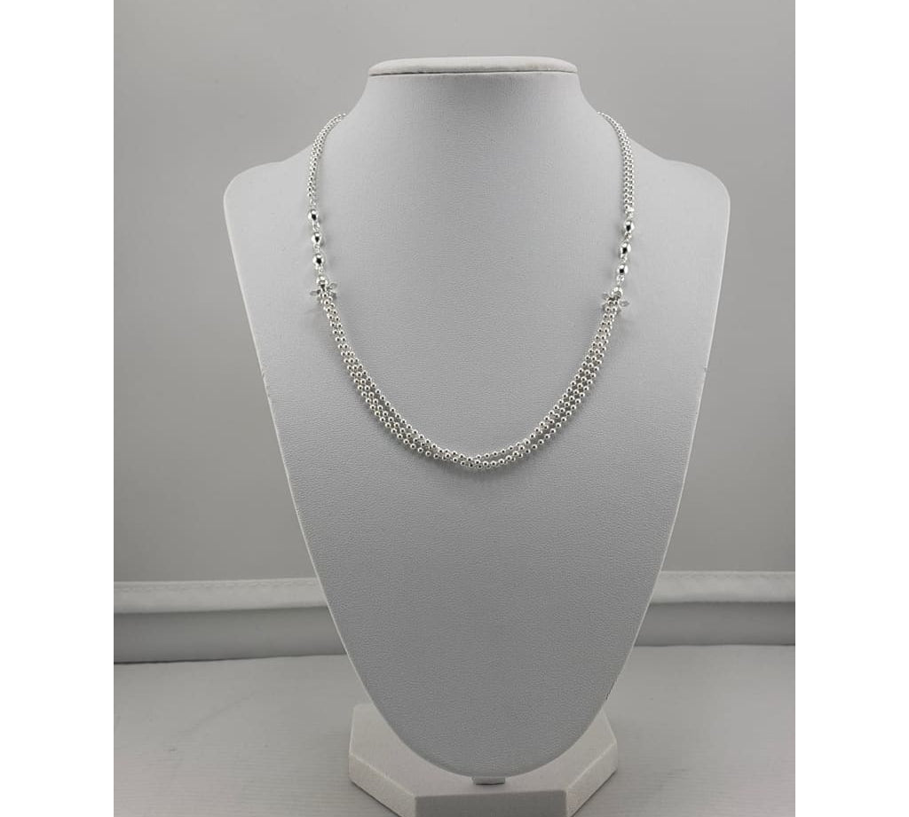 925 Sterling Silver Heart Pendant Chain Necklace - Necklace