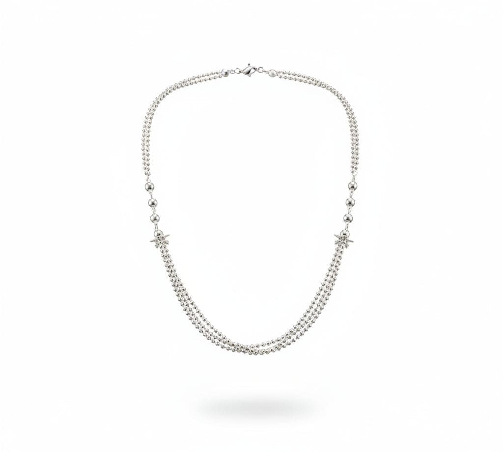 925 Sterling Silver Heart Pendant Chain Necklace - Necklace