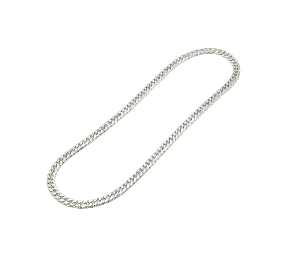 925 Sterling Silver Heavy Curb Chain Necklace – Thick Flat