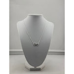 925 Sterling Silver Infinity Circle Necklace - Necklace