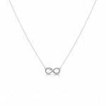 925 Sterling Silver Infinity Circle Necklace - Necklace