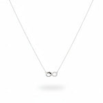 925 Sterling Silver Infinity Circle Necklace - Necklace
