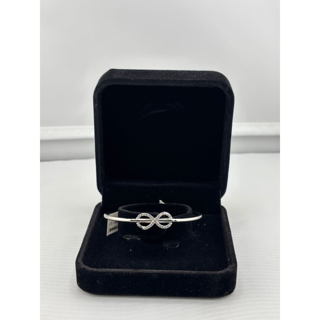 925 Sterling Silver Infinity CZ Women’s Bracelet | 6g