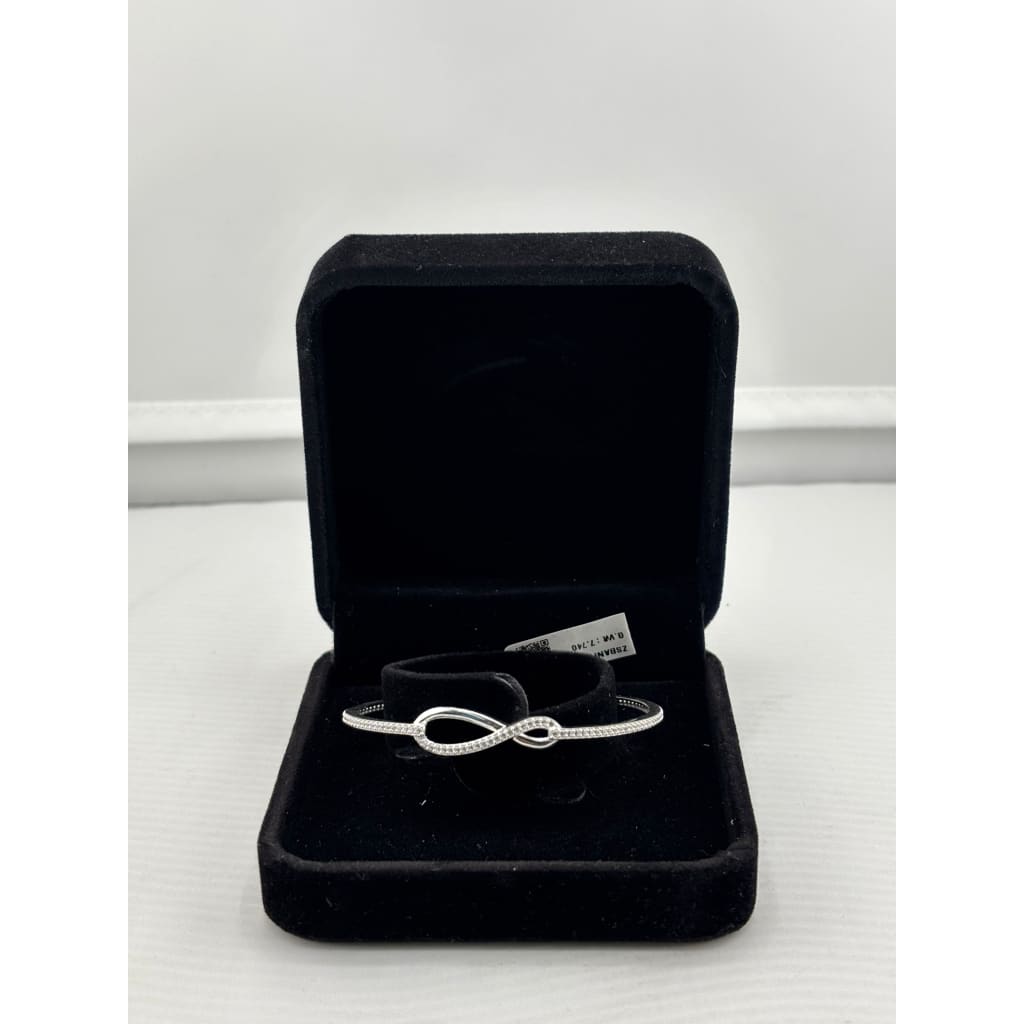 925 Sterling Silver Infinity CZ Women’s Bracelet | 7g