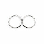 925 Sterling Silver Kids Bangle Pair – Black Bead & Silver