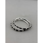 Original view of 925 sterling silver kids black bead bangle pair