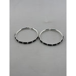 Kids silver bangle pair front view