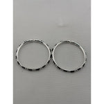 925 sterling silver kids black-stone bangle pair top view
