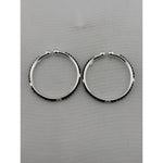 925 sterling silver kids black-stone bangle pair top view