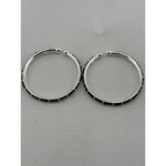 Silver baby bangle pair front view