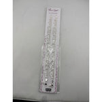 Original product photo of 10-inch sterling silver layered adult anklet pair