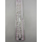 Original product photo of 10-inch sterling silver leaf charm adult anklet pair
