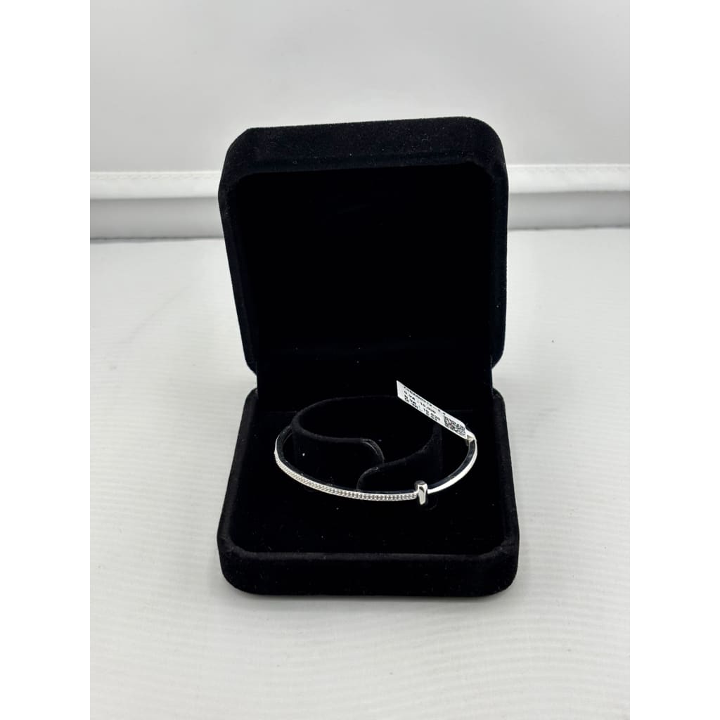925 Sterling Silver Minimal CZ Women’s Bracelet | 10g
