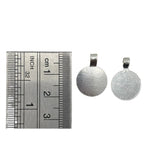 925 Sterling Silver Moon Pendant (Set of 2) 2gm – view 2