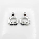 925 Sterling Silver Nazar Kanda Pendant (Set of 2) 1.5gm