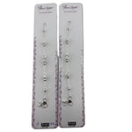 Original product photo of 6-inch sterling silver baby anklet pair