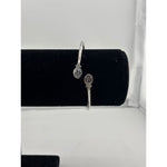 925 Sterling Silver Oval CZ Women’s Bracelet | 6g