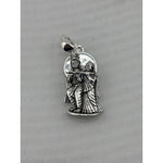Oxidised 925 sterling silver Radha and Krishna pendant with flute