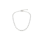 925 Sterling Silver Paperclip Chain Necklace – Rectangular
