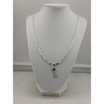 925 Sterling Silver Paperclip Chain Necklace – Rectangular