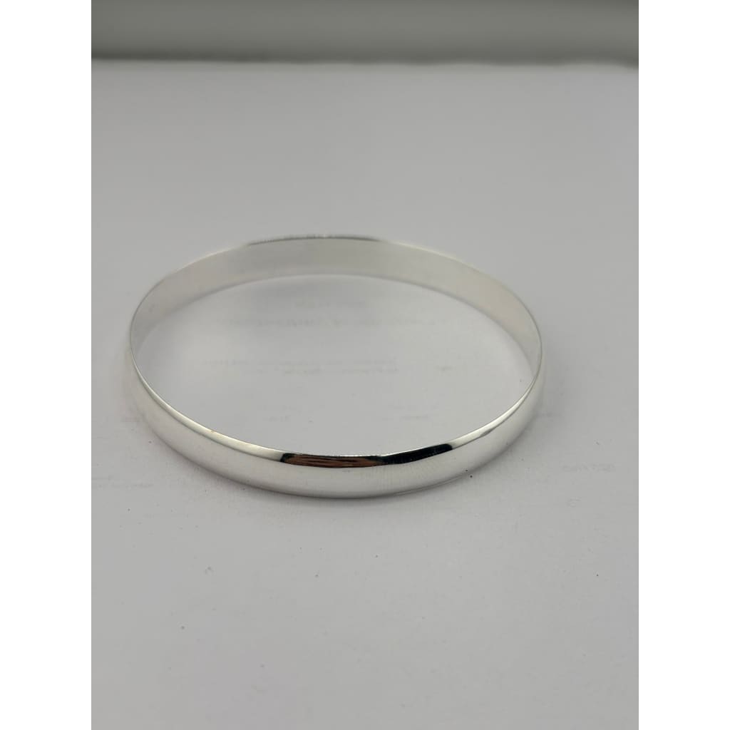 925 Sterling Silver Plain Bangle/Kada – view 2