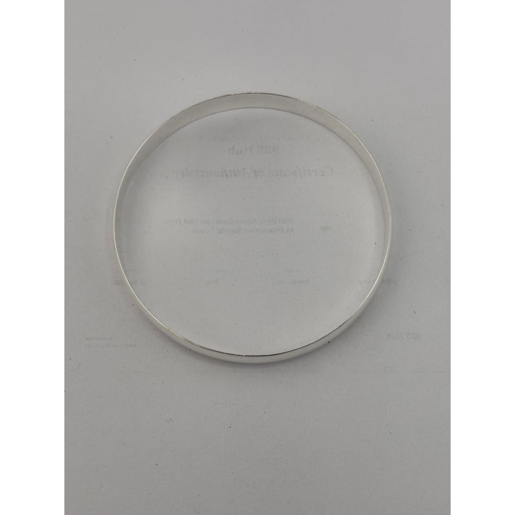 925 Sterling Silver Plain Bangle/Kada – view 3