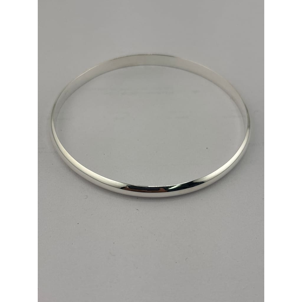 925 Sterling Silver Plain Thin Bangle/Kada – view 3