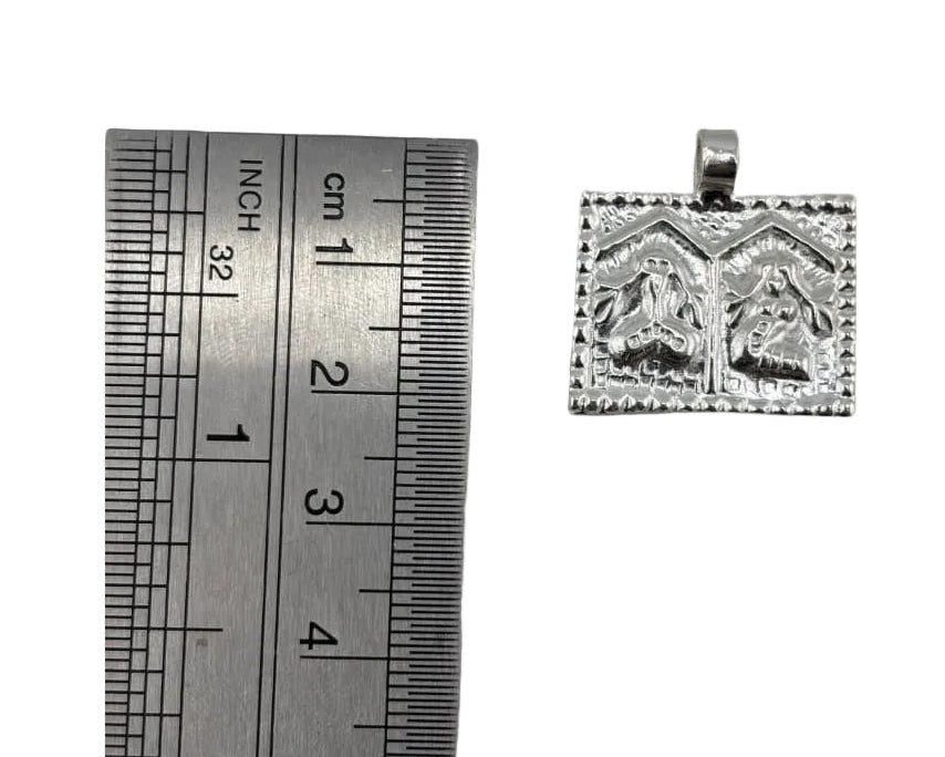 925 Sterling Silver Radha Krishna Pendant 1.75gm – view 2