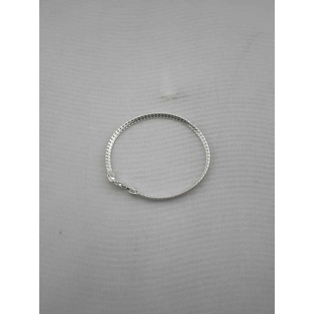 925 Sterling Silver Rope Chain Bracelet – Slim Twisted Design