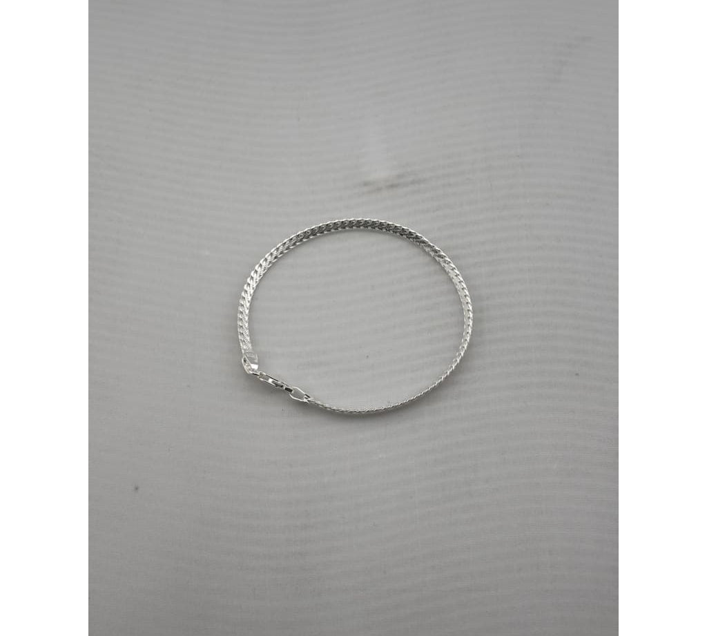 925 Sterling Silver Rope Chain Bracelet – Slim Twisted Design