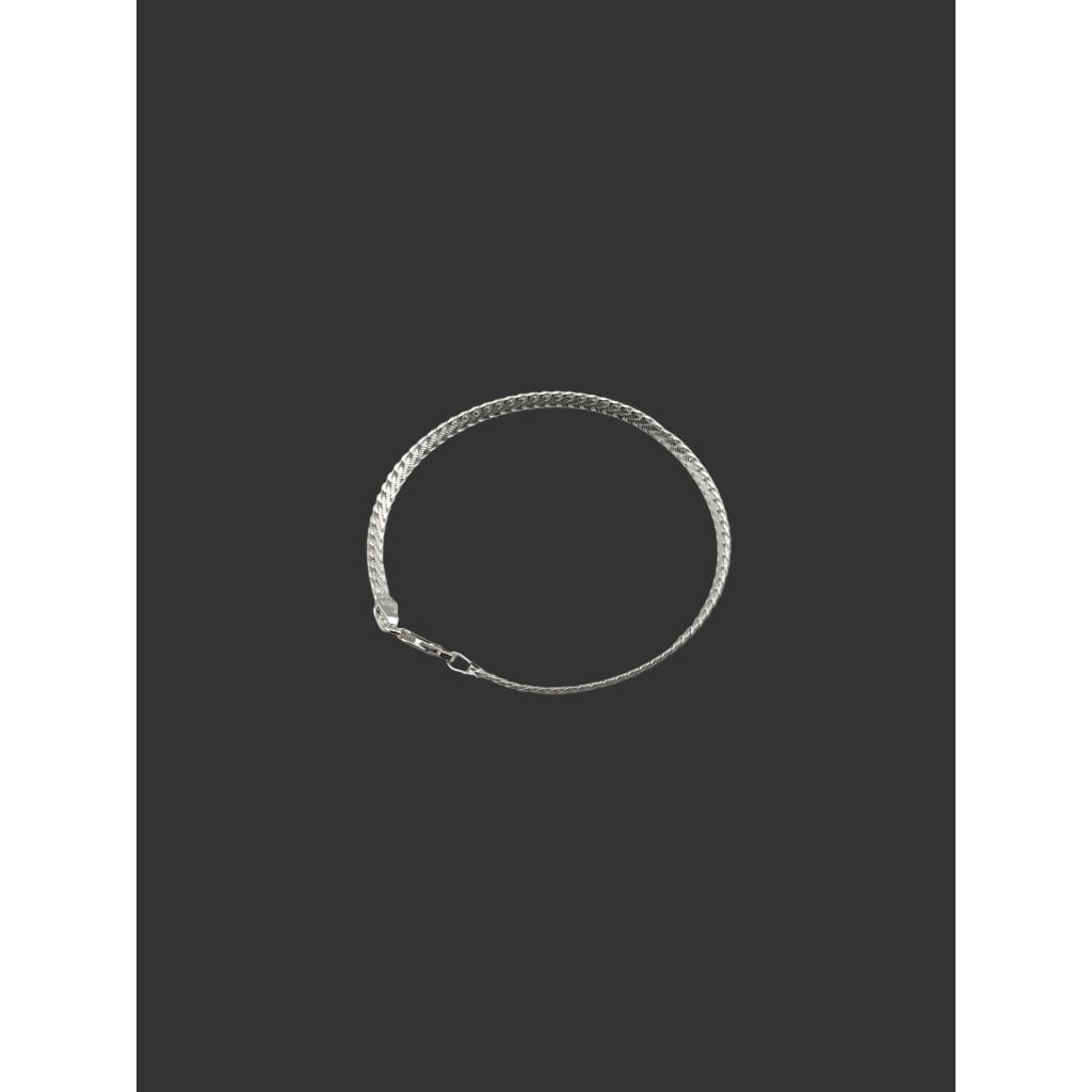 925 Sterling Silver Rope Chain Bracelet – Slim Twisted Design