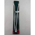 925 Sterling Silver Rope Chain Necklace – Twisted Design