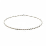 925 Sterling Silver Rope Chain Necklace – Twisted Design