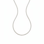 925 Sterling Silver Rope Chain Necklace – Twisted Design