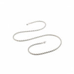 925 Sterling Silver Rope Chain Necklace – Twisted Design