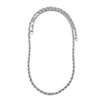 925 Sterling Silver Rope Chain Necklace – Twisted Design