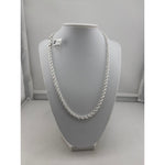 925 Sterling Silver Rope Chain Necklace – Twisted Design