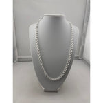 925 Sterling Silver Rope Chain Necklace – Twisted Design